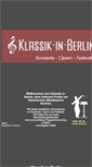 Mobile Screenshot of klassik-in-berlin.de